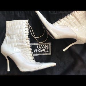 Versace Lace Booties